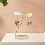 Maxbell Spinning Tea Light Candle Holder Candle Lover Ornament Rotating Candlestick Women Men