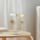 Maxbell Spinning Tea Light Candle Holder Candle Lover Ornament Rotating Candlestick Women Men