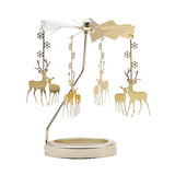 Maxbell Spinning Tea Light Candle Holder Candle Lover Ornament Rotating Candlestick Elk