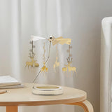 Maxbell Spinning Tea Light Candle Holder Candle Lover Ornament Rotating Candlestick Elk