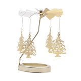 Maxbell Spinning Tea Light Candle Holder Candle Lover Ornament Rotating Candlestick Tree