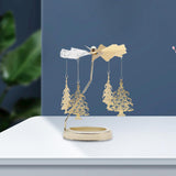 Maxbell Spinning Tea Light Candle Holder Candle Lover Ornament Rotating Candlestick Tree