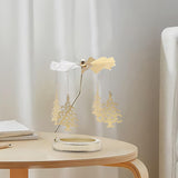 Maxbell Spinning Tea Light Candle Holder Candle Lover Ornament Rotating Candlestick Tree