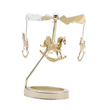 Maxbell Spinning Tea Light Candle Holder Candle Lover Ornament Rotating Candlestick Horse