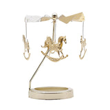 Maxbell Spinning Tea Light Candle Holder Candle Lover Ornament Rotating Candlestick Horse