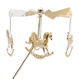Maxbell Spinning Tea Light Candle Holder Candle Lover Ornament Rotating Candlestick Horse