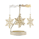Maxbell Spinning Tea Light Candle Holder Candle Lover Ornament Rotating Candlestick Snowflake