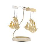 Maxbell Spinning Tea Light Candle Holder Candle Lover Ornament Rotating Candlestick Cat