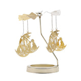 Maxbell Spinning Tea Light Candle Holder Candle Lover Ornament Rotating Candlestick Cat