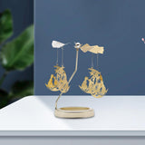 Maxbell Spinning Tea Light Candle Holder Candle Lover Ornament Rotating Candlestick Cat