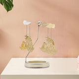 Maxbell Spinning Tea Light Candle Holder Candle Lover Ornament Rotating Candlestick Cat