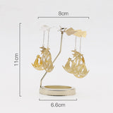Maxbell Spinning Tea Light Candle Holder Candle Lover Ornament Rotating Candlestick Cat