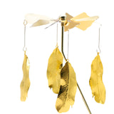 Maxbell Rotating Candle Holder Candlestick Decorative for Living Room Ornament Feather