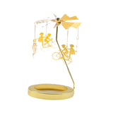 Maxbell Rotating Candle Holder Candlestick Decorative for Living Room Ornament Cycling