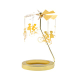Maxbell Rotating Candle Holder Candlestick Decorative for Living Room Ornament Cycling