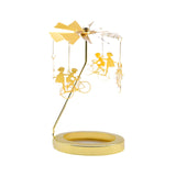 Maxbell Rotating Candle Holder Candlestick Decorative for Living Room Ornament Cycling