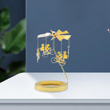 Maxbell Rotating Candle Holder Candlestick Decorative for Living Room Ornament Cycling
