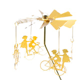 Maxbell Rotating Candle Holder Candlestick Decorative for Living Room Ornament Cycling