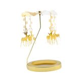 Maxbell Rotating Candle Holder Candlestick Decorative for Living Room Ornament Deer