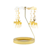 Maxbell Rotating Candle Holder Candlestick Decorative for Living Room Ornament Deer