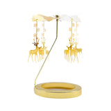 Maxbell Rotating Candle Holder Candlestick Decorative for Living Room Ornament Deer