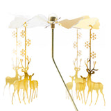 Maxbell Rotating Candle Holder Candlestick Decorative for Living Room Ornament Deer