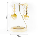Maxbell Rotating Candle Holder Candlestick Decorative for Living Room Ornament Deer