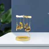 Maxbell Rotating Candle Holder Candlestick Decorative for Living Room Ornament Moon