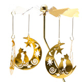 Maxbell Rotating Candle Holder Candlestick Decorative for Living Room Ornament Moon