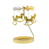 Maxbell Rotating Candle Holder Candlestick Decorative for Living Room Ornament Horse
