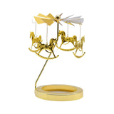 Maxbell Rotating Candle Holder Candlestick Decorative for Living Room Ornament Horse