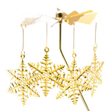 Maxbell Rotating Candle Holder Candlestick Decorative for Living Room Ornament Snowflake