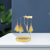 Maxbell Rotating Candle Holder Candlestick Decorative for Living Room Ornament Christmas Tree