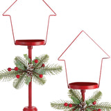 Maxbell 2 Pieces Retro Candle Holder Candelabras Candlestick for Living Room Decor Snow House