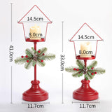 Maxbell 2 Pieces Retro Candle Holder Candelabras Candlestick for Living Room Decor Snow House