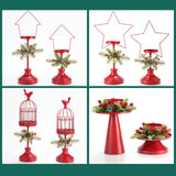 Maxbell 2 Pieces Retro Candle Holder Candelabras Candlestick for Living Room Decor Snow House