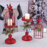 Maxbell 2 Pieces Retro Candle Holder Candelabras Candlestick for Living Room Decor Birdcage