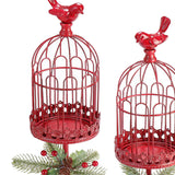 Maxbell 2 Pieces Retro Candle Holder Candelabras Candlestick for Living Room Decor Birdcage