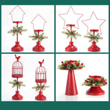 Maxbell 2 Pieces Retro Candle Holder Candelabras Candlestick for Living Room Decor Birdcage