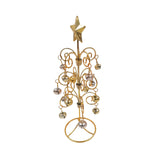 Maxbell Metal Mini Christmas Tree Crafts Decor Artificial Tree for Bedroom Holiday Aureate