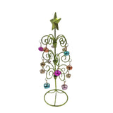 Maxbell Metal Mini Christmas Tree Crafts Decor Artificial Tree for Bedroom Holiday Green