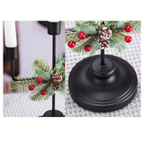 Maxbell Christmas Candle Holder Taper Candle Holder Iron Candlestick for Party 2 Heads Height24.2cm