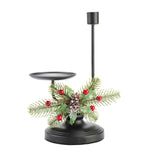 Maxbell Christmas Candle Holder Taper Candle Holder Iron Candlestick for Party 2 Heads Height24.2cm