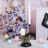 Maxbell Christmas Candle Holder Taper Candle Holder Iron Candlestick for Party 2 Heads Height24.2cm