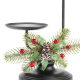 Maxbell Christmas Candle Holder Taper Candle Holder Iron Candlestick for Party 2 Heads Height24.2cm