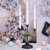 Maxbell Christmas Candle Holder Taper Candle Holder Iron Candlestick for Party 3 Heads Height24.2cm