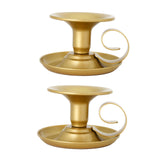 Maxbell 2Pcs Elegant Candle Holders Ornament Candlestick Event Pillar Stand