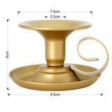 Maxbell 2Pcs Elegant Candle Holders Ornament Candlestick Event Pillar Stand
