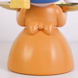 Maxbell Nordic Girl Figurine Statue Fruit Serving Plate Cosmetic Vanity Tray 18cmx17cmx21cm
