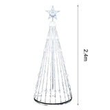 Maxbell Christmas Tree Lights 200LED Colorful Lighting for Xmas Home 2.4m